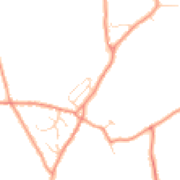Daytime road noise heatmap for S42 7EB