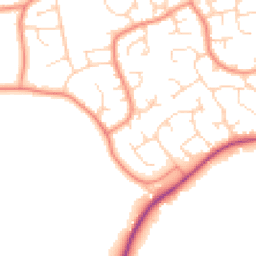 Daytime road noise heatmap for S42 7LX