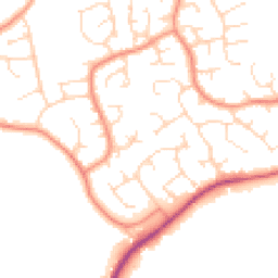Daytime road noise heatmap for S42 7LZ
