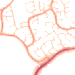 Daytime road noise heatmap for S42 7NA