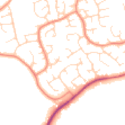 Daytime road noise heatmap for S42 7ND