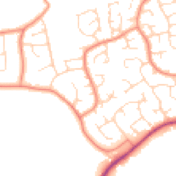 Daytime road noise heatmap for S42 7NF