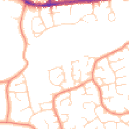Daytime road noise heatmap for S42 7NU