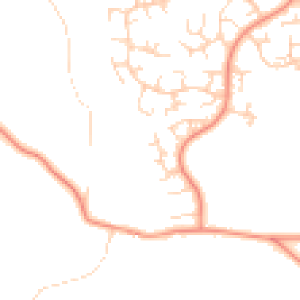 Daytime road noise heatmap for S42 7PX