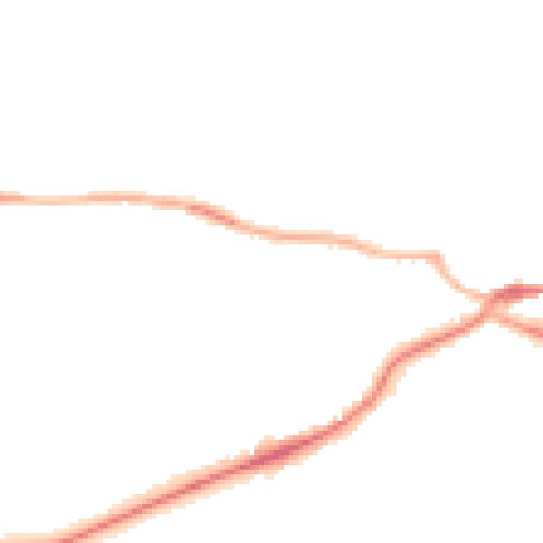 Night-time road noise heatmap for S43 1AP