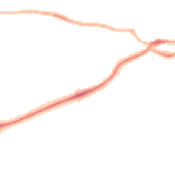 Night-time road noise heatmap for S43 1BJ