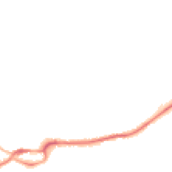 Night-time road noise heatmap for S43 1DR