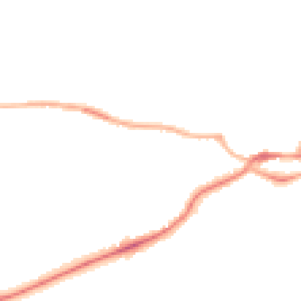 Night-time road noise heatmap for S43 1FB