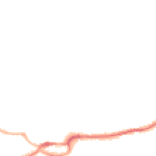 Night-time road noise heatmap for S43 1JB