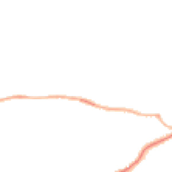 Night-time road noise heatmap for S43 1LZ