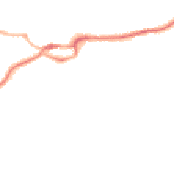Night-time road noise heatmap for S43 1NH
