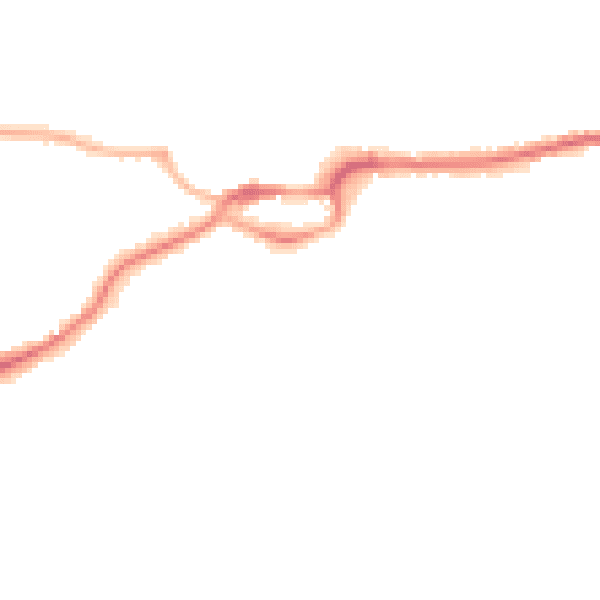 Night-time road noise heatmap for S43 1NL