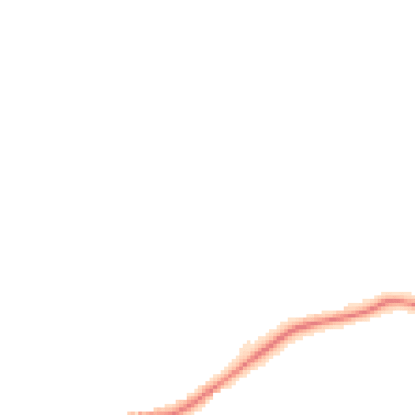 Night-time road noise heatmap for S43 2LR