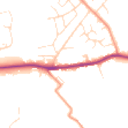 Daytime road noise heatmap for S44 5AB
