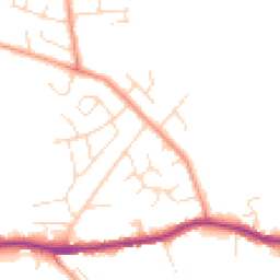 Daytime road noise heatmap for S44 5AJ