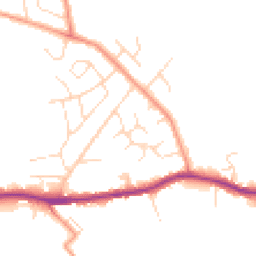 Daytime road noise heatmap for S44 5AN