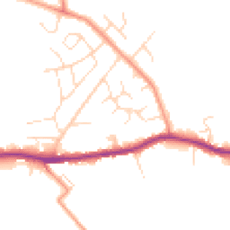 Daytime road noise heatmap for S44 5AW