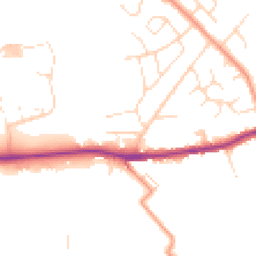 Daytime road noise heatmap for S44 5BP