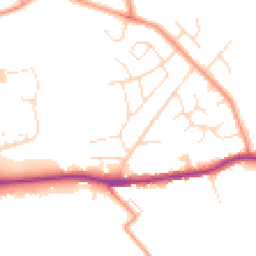 Daytime road noise heatmap for S44 5BQ