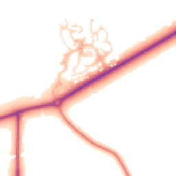Daytime road noise heatmap for S44 5DB