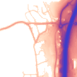 Daytime road noise heatmap for S44 5EG