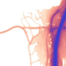 Daytime road noise heatmap for S44 5EL