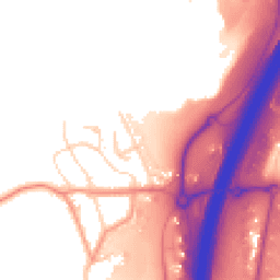Daytime road noise heatmap for S44 5ET