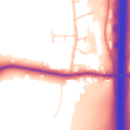 Daytime road noise heatmap for S44 5FP