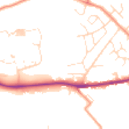 Daytime road noise heatmap for S44 5FW