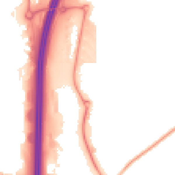 Night-time road noise heatmap for S44 5HY