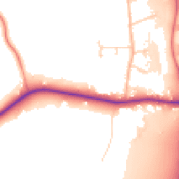 Daytime road noise heatmap for S44 5JG