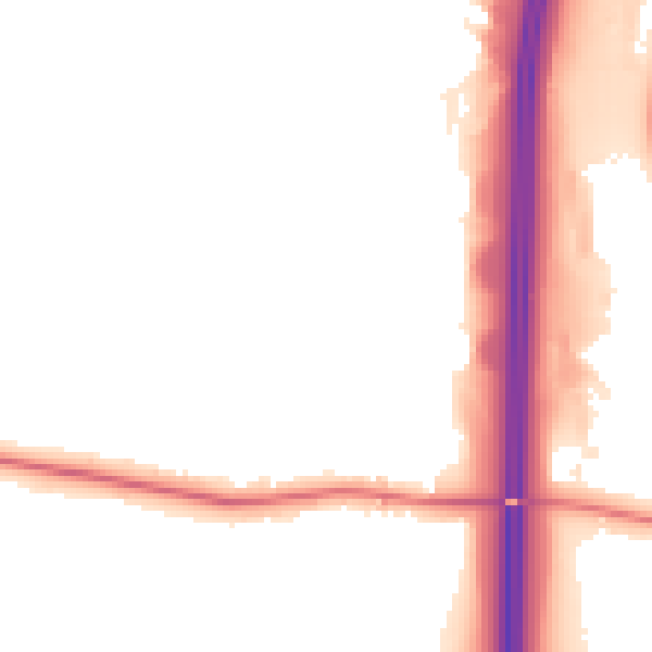 Night-time road noise heatmap for S44 5JJ