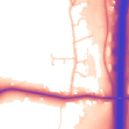 Daytime road noise heatmap for S44 5JN