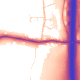Daytime road noise heatmap for S44 5JU
