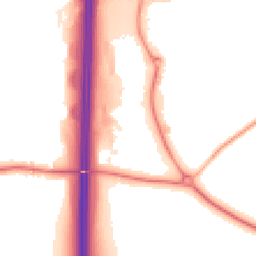 Night-time road noise heatmap for S44 5JX
