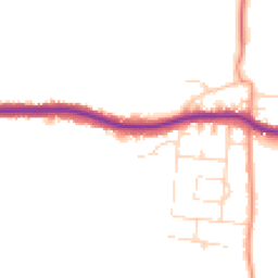 Daytime road noise heatmap for S44 5JZ