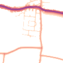 Daytime road noise heatmap for S44 5LG