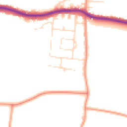 Daytime road noise heatmap for S44 5NE