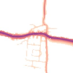 Daytime road noise heatmap for S44 5NT