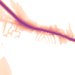 Daytime road noise heatmap for S44 5PE