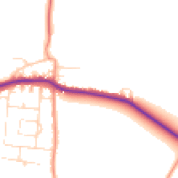 Daytime road noise heatmap for S44 5QA