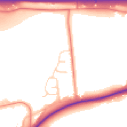 Daytime road noise heatmap for S44 5QZ