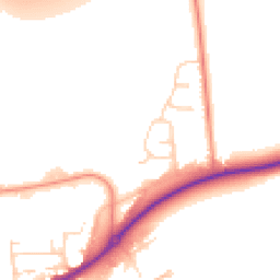 Daytime road noise heatmap for S44 5RB