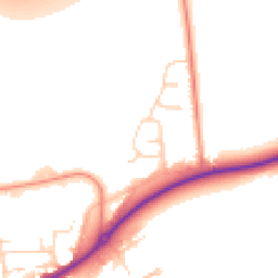 Daytime road noise heatmap for S44 5RD
