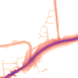 Daytime road noise heatmap for S44 5RE