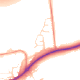 Daytime road noise heatmap for S44 5RG