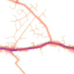 Daytime road noise heatmap for S44 5TJ
