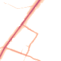 Daytime road noise heatmap for S44 6AJ