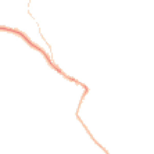 Night-time road noise heatmap for S44 6DB