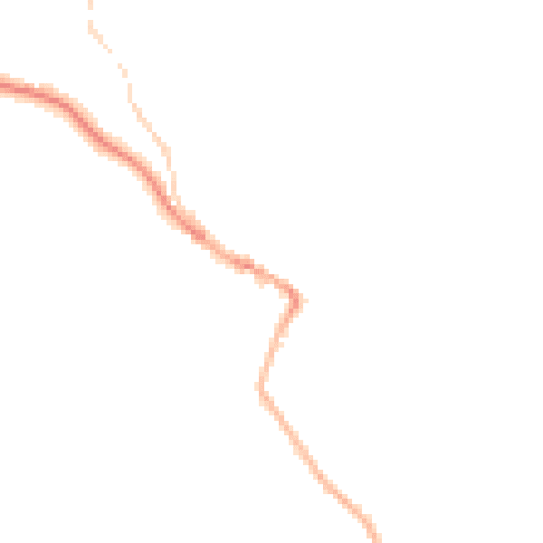 Night-time road noise heatmap for S44 6DT
